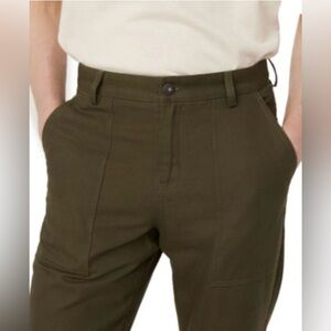 Frank & Oak Olive Green Pants